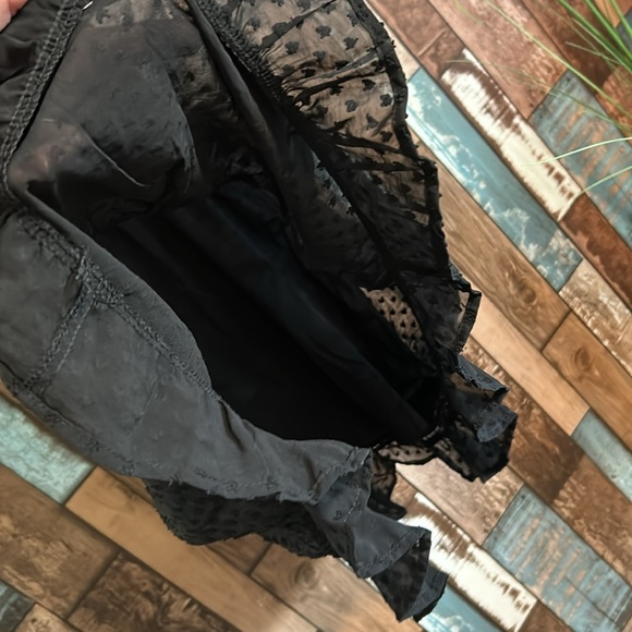 Wild fable XS black heart texture layered tie shoulder dress - Picture 8 of 16